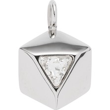 Energetix Swarovski® Kristalli Kesimli Yüzeyli Prizmatik Manyetik Kolye Ucu