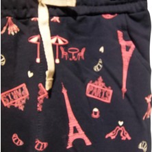 Mışıl Kids Paris Baskılı Kız Tek Alt