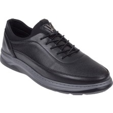 Voyager Hakiki Deri Comfort Erkek Ayakkabı VOY-201   Siyah