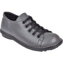 Pullman Hakiki Deri Kadın Casual Ayakkabı 34210   Gri