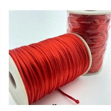 İpek Hobi Kırmızı İnce Filoş İp 2 Mm  3 Top