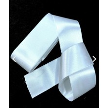 İpek Hobi  Beyaz 6 Cm Saten Kurdela 10 Metre 3 Adet