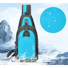 Lıcorıce Ilkbahar ve Yaz Yeni Erkek Çok Fonksiyonlu Göğüs Çantası Bisiklet Göğüs Çantası Açık Omuz Crossbody Göğüs Çantası Spor Cep Telefonu Çantası (Yurt Dışından)