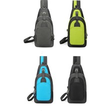 Lıcorıce Ilkbahar ve Yaz Yeni Erkek Çok Fonksiyonlu Göğüs Çantası Bisiklet Göğüs Çantası Açık Omuz Crossbody Göğüs Çantası Spor Cep Telefonu Çantası (Yurt Dışından)