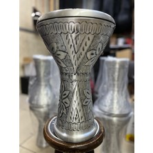 Vatan Alüminyum Döküm Çiçek Desenli Dövme Darbuka/çömlek