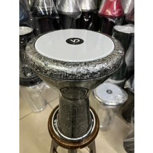 Vatan Alüminyum Döküm Gri Kırçıllı Darbuka/çömlek KOD6218