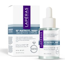 Laperas 10% Peptide Matrixyl 3000® 1% Hyaluronic Acid  Nemlendirici Vegan Peptit Serum 2'li Paket