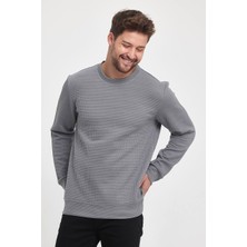 Kendinden Desenli Sweatshirt