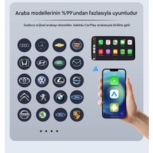 Carplay Kablosuz Carplay & Android Auto Multimedya Adaptörü Youtube Netflix Hareket Halinde Video Oynatma 16GB