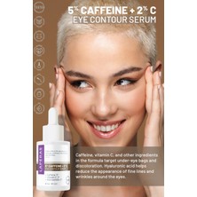Laperas 5% Caffein 2% Vitamin C Aydınlatıcı Kafein Vegan Göz Altı Serumu 2'li Paket