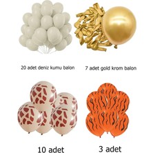 Safari Desenli Doğum Günü Konsepti Parti Kutlama Doğum Günü Konsepti