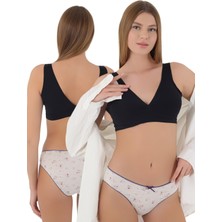 Kadınlar Için Şıklık ve Konforu Bir Arada Sunan Desenli Pamuklu Kurdeleli Külot