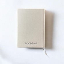 Woodsuppco Defter & Planlayıcı - Çizgisiz - Kanvas Kapak - 80 Yaprak