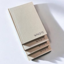 Woodsuppco Defter & Planlayıcı - Çizgisiz - Kanvas Kapak - 80 Yaprak