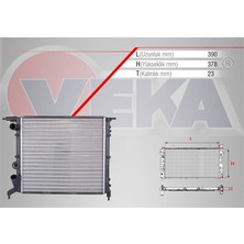 VEKA-16-3531 - Su Radyatoru Mekanık Renault R19 1.4 M-T 1988-2001