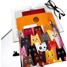 Kitap Kılıfı / Kitap Çantası , Kedi Sarı