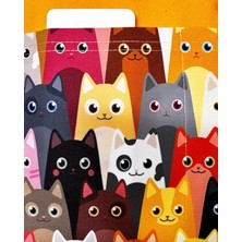 Kitap Kılıfı / Kitap Çantası , Kedi Sarı