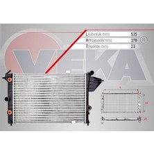 VEKA-16-3217 - Su Radyatoru Mekanık Opel Vectra A 1.8 A-T 1988-1995