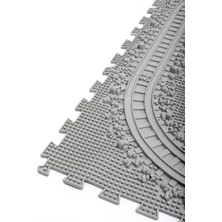 10 Mödüllü Oyun Masaj Demiryolu Ortopedik Halı Duyu Matları Puzzle Masaj Tren Yolu
