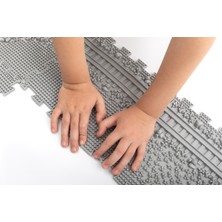 10 Mödüllü Oyun Masaj Demiryolu Ortopedik Halı Duyu Matları Puzzle Masaj Tren Yolu