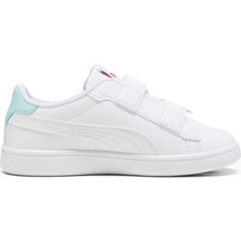 Puma Smash 3.0 Badges V Ps Çocuk Günlük Ayakkabı 397286-06 Beyaz