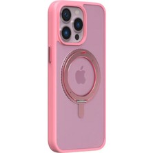 Momax iPhone 15 Pro Roller Mag Safe Kılıf Açık Pembe