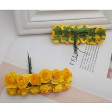 Ipek Hobi Sarı Kağıt Gül 144'LÜ Paket