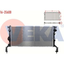 VEKA-16-3560B - Su Radyatoru Brazıng Renault Laguna Iıı (Bt0/1) 1.5 Dcı M-T Ac+/- 2007-