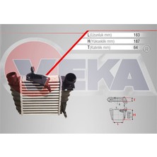 VEKA-42-4407 - Turbo Radyatoru (Intercooler) Volkswagen Polo (9n_) 1.4 Tdı 2001-2012