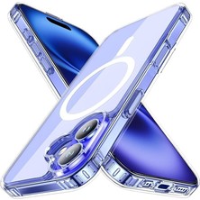 FitCase iPhone 16 Plus Kılıf Magsafe Özellikli Şeffaf Silikon Kapak