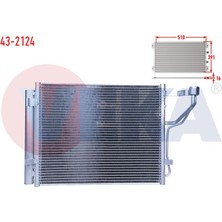 VEKA-43-2124 - Klıma Radyatoru Hyundaı I30 (Fd) 1.6 Crdı 2007-2011