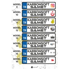 Karbonsoft Kişiye Özel Ahşap Dekor Plaka, Araba Plaka, Isimli Plaka, Cam Önü Plakası, Aksesuar Plaka