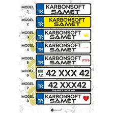 Karbonsoft Kişiye Özel Ahşap Dekor Plaka, Araba Plaka, Isimli Plaka, Cam Önü Plakası, Aksesuar Plaka