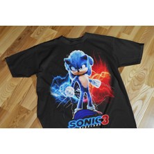 Texclusive Sonic Hedgehog Tshirt Çocuk Siyah