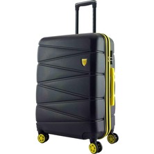 Büyük Boy Valiz 4x2 Teker Siyah 1164