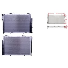 Wisco Su Radyatörü – 2025002103 Wisco – Mercedes C Serisi 93-01. Clk 208 97-02. E Serisi 95-00 Uyumlu