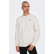 Only&sons Onsdawson Reg Crew Vd Gri Erkek Sweatshirt