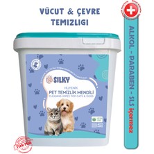 Silky – Evcil Hayvanlar için Tüy / Pati  Temizleme Islak Mendili - Doğal Esans İçerik / 400 Adet