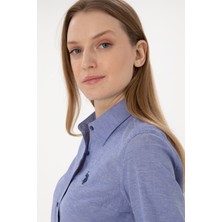 U.S. Polo Assn. Kadın Saks Gömlek Basic 50297002-VR045