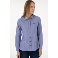 U.S. Polo Assn. Kadın Saks Gömlek Basic 50297002-VR045