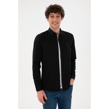 U.S. Polo Assn. Erkek Siyah Gömlek Basic 50296777-VR046