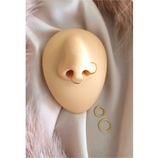 Cerrahi Çelik Halka Hızma/piercing Set. Çap 8 MM,10MM x Kalınlık 1 mm - 2 Adet