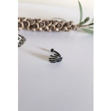 %100 316 L Cerrahi Çelik Iskelet El Kaş Piercing - Bar Uzunluğu 8 mm - 1 Adet