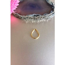 Bylin %100 Cerrahi Çelik Kilitli Damla Piercing (Daith, Smiley, Helix, Lobe, Septum)-Çap 8mm-1 Adet