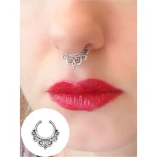 Bylin Ganeşa Pirinç Sahte/fake Septum Piercing (Sıkıştırma)