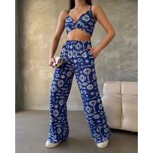Marma Butik Bürümcük Kumaş Kimono Üçlü Takım