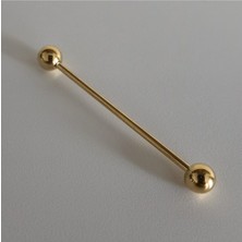 316 L Cerrahi Çelik Köprü Piercing /endüstriel Piercing-Bar Uzunluğu 38MM-KALINLIĞI 1,6mm- 1 Adet