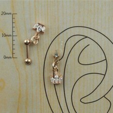 Bylin Sallantılı Lotus Piercing/ Bar boy 6mm/1 adet