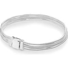 925 Ayar Gümüş Kadın Gümüş Reflektion Bileklik