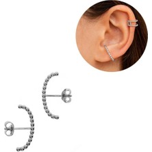 925 Ayar Gümüş Still Küpe - 1 Çift